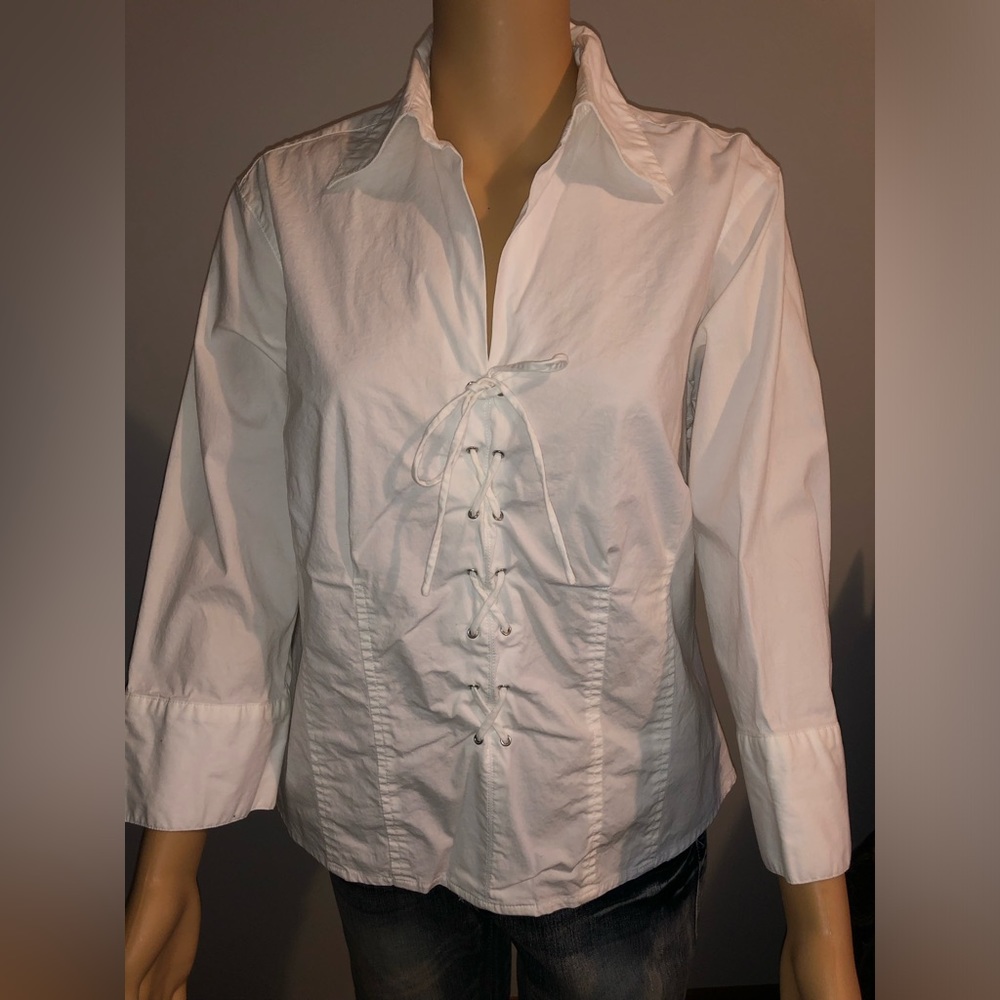Women's Bailey's Point Lace-up Top 1X